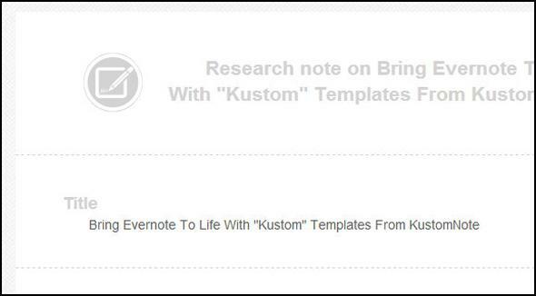 KustomNote: Upplev Evernote som aldrig tidigare med anpassade mallar Ikonfrimärken i anmärkning