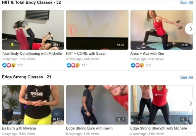 The Edge Fitness Club Gratis liveklasser online