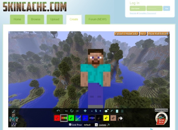 att göra minecraft skinn