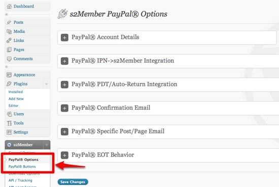 Hur man skapar en webbplats som endast är medlemskap med WordPress 07 s2Member PayPal-alternativ