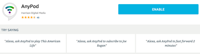 Att lyssna på podcast på Amazon Echo är ännu enklare med en skicklighet AnyPod
