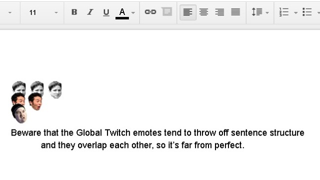 Global Twitch Emotes