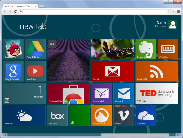 9 sätt att anpassa den nya flikssidan i Chrome metrostil ny flikssida för krom