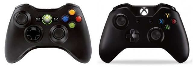 Xbox-360-Xbox-One-Controllers