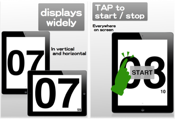 10 timer och klockor för iDevices som du kan ladda ner [iPhone, iPad, iPod] enkel timer