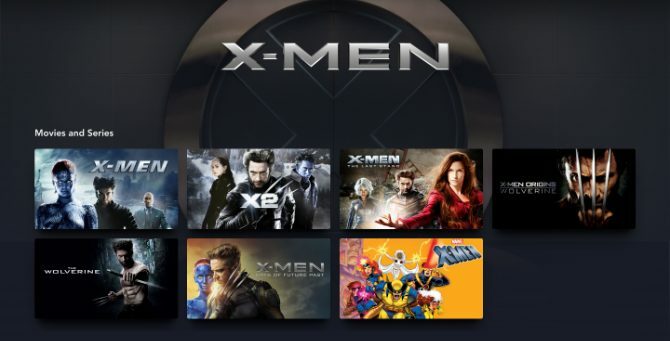 X-Men-filmer och TV-program på Disney+