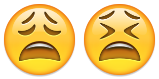 trött angoished emoji emoticon