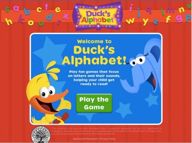 Pedagogiskt spel för barn - Duck's Alfabet