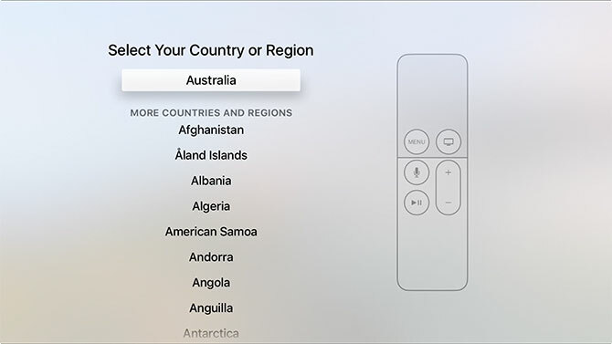 Så här ställer du in och använder din Apple TV apple tv-region