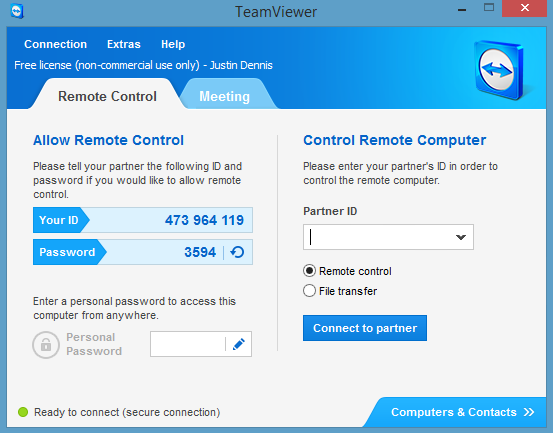 TeamViewer-synkroniseringsfiler