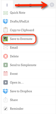 Utkast till evernote