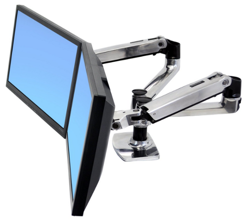 Ergotron-sida vid sida-monitor-arm