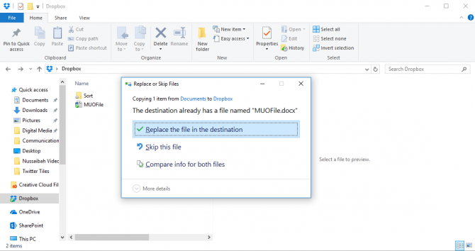 Hur man uppdaterar delade filer på Dropbox utan att bryta länkar Dropbox Update File 670x354
