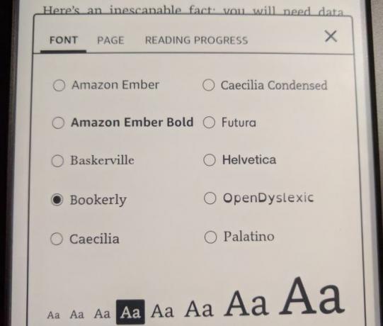 Så här ställer du in och använder ditt Kindle Paperwhite 14 Paperwhite Font Alternativ