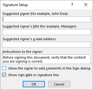 Hur man skapar professionella rapporter och dokument i Microsoft Word Signature Setup