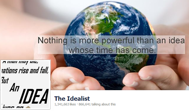 Idealistens Facebook-sida