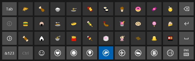 windows 10 emoji-tangentbord