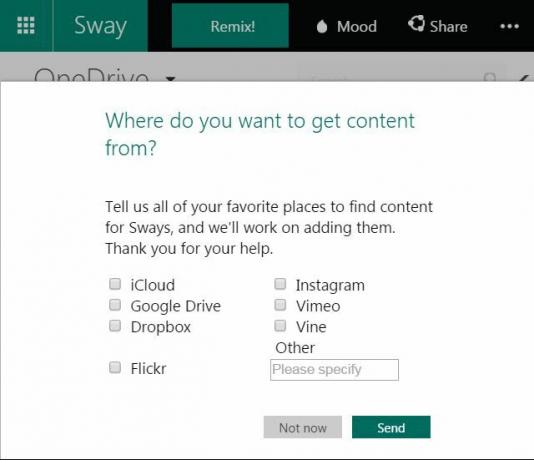 Alternativ för import av Microsoft Sway