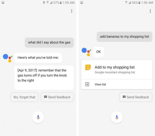 google assistent påminnelser shopping lista