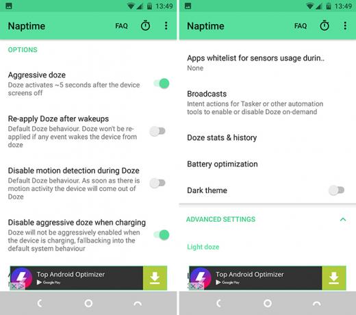 naptime alternativ android batteri