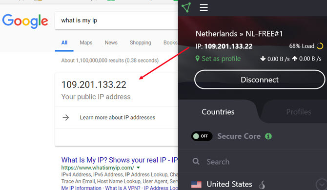 ändra din offentliga IP-adress med ett VPN