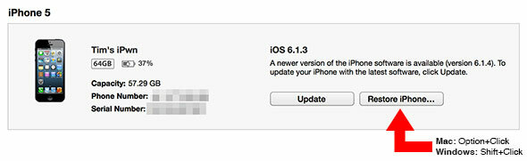 Hur du får åtkomst till iOS 7 Beta (och nedgradera till iOS 6) ipsw-återställning