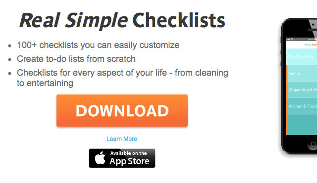 real-simple-checklistor