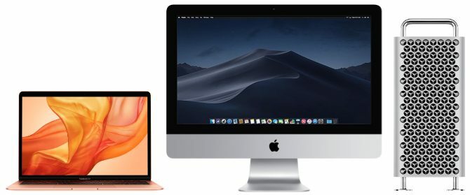 MacBook-, iMac- och Mac Pro-datorer