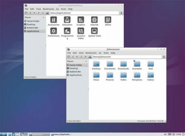 Detta är en skärmdump av Lubuntu, en lätt Ubuntu-smak