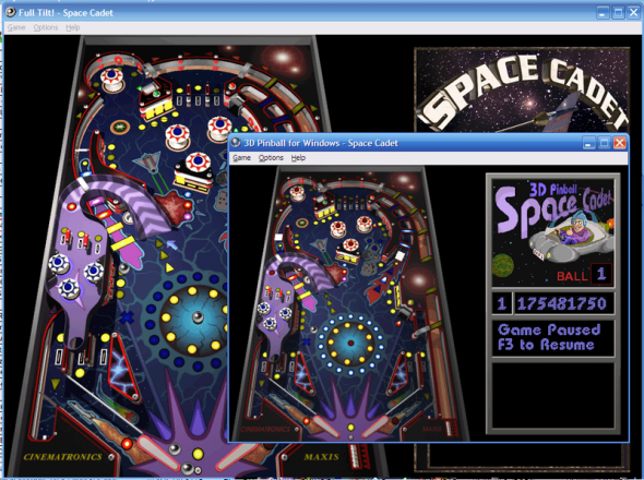 4 av de bästa Pinball-videospelen genom tiderna 800px Space Cadet Pinball Visuell jämförelse av Full Tilt och Windows XP versioner e1376541266256