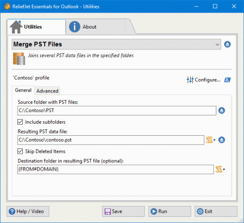 Slå samman flera Outlook-PST-filer.