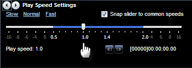 Spela-Speed-inställningar