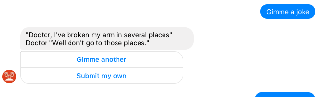facebook messenger bot pappa skämt