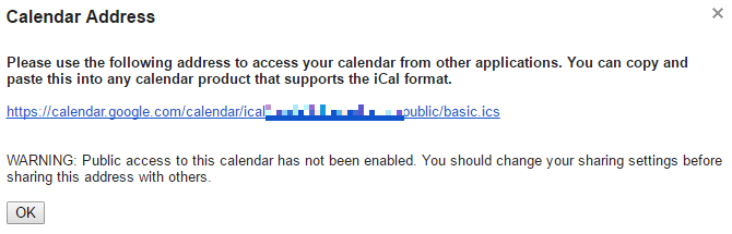 Hur man integrerar Google Kalender i Thunderbird Google Calendar ICAL Address Copy 670x215