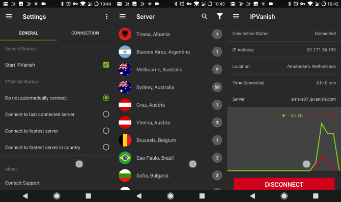 In-Depth Review: IPVanish - Flexibel, pålitlig VPN för varje enhet muo-promoterad ipvanish android-app