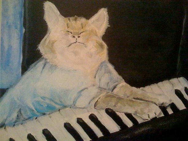 tangentbord-cat-målning