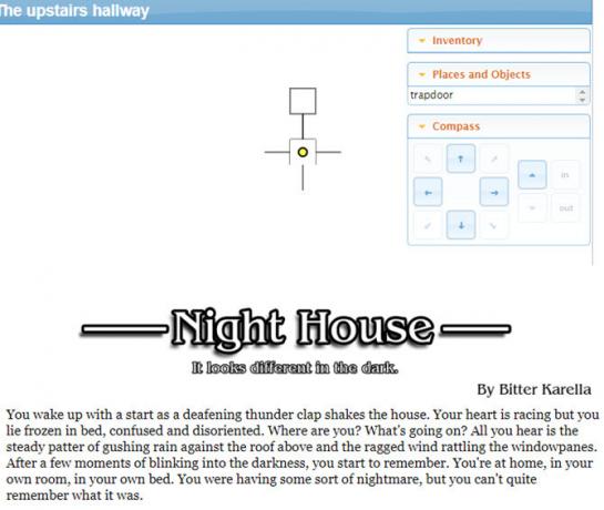 Textbaserade spel - Night House
