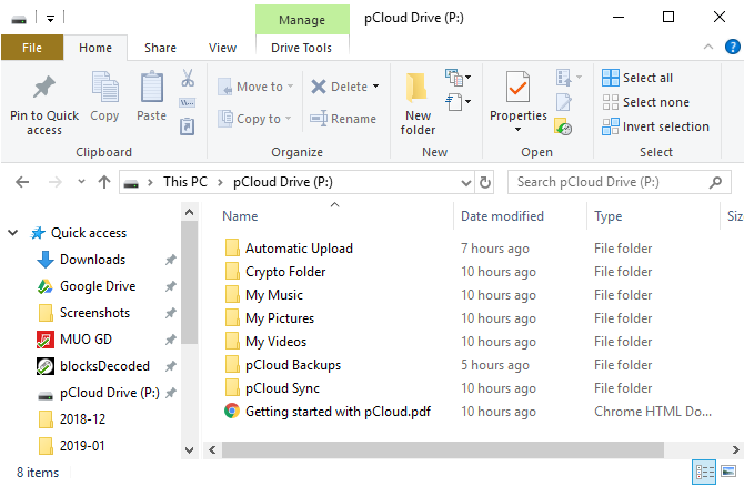 plcoud i windows explorer