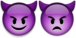 djävulen imp emoji-emoticon