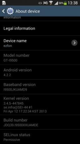 Hur man rotar Samsung Galaxy S4 (I9500 International Version) aboutphone2