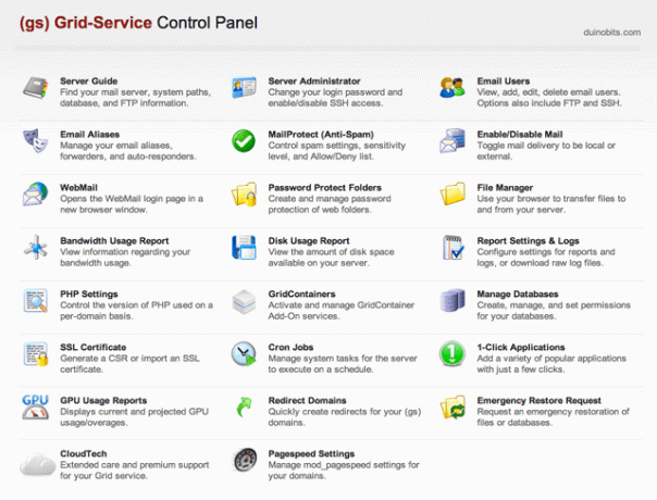 MTGs-control-panel