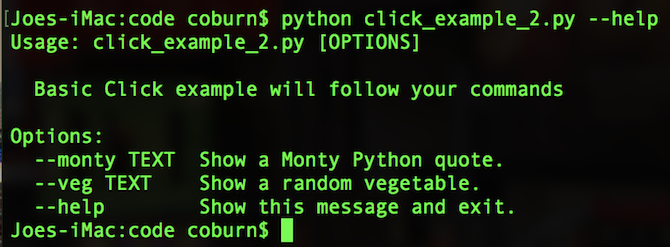 Python Klicka på automatiskt genererad hjälpskärm