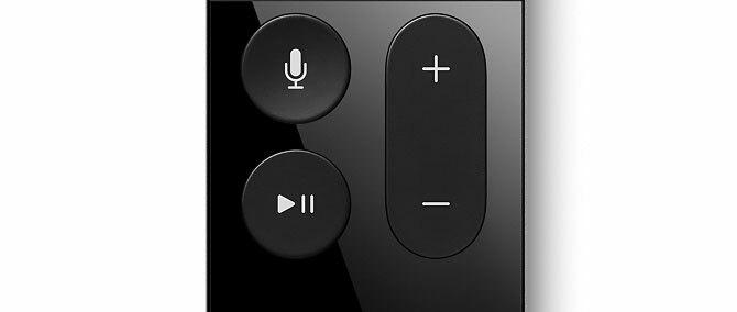 Apple TV Siri Remote Siri, Play / Pause och Volume