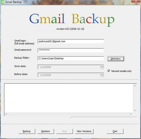 säkerhetskopiera Gmail-kontomeddelanden