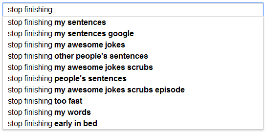 intressant google suggest