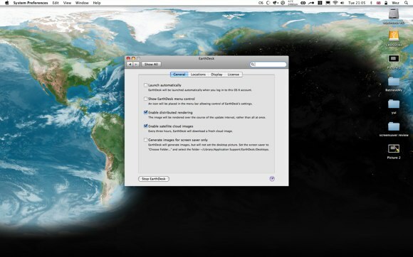 5 Skärmsläckare för Mac OS X och Windows Earthdesk