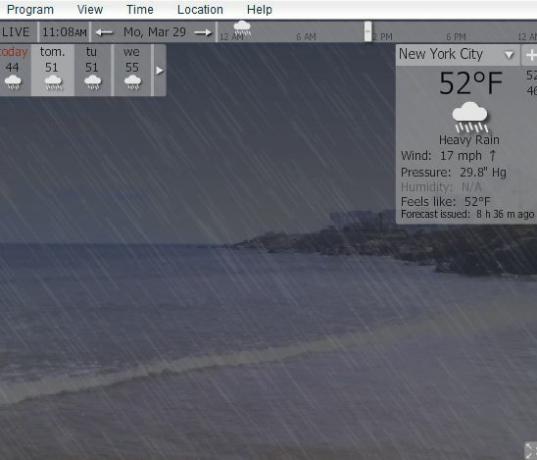YoWIndow - En riktigt cool väderapp med virtuell vädervisning yowindow7