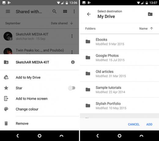 android google drive funktioner