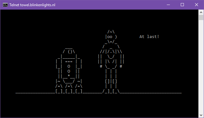 Titta på Command Prompt Star Wars