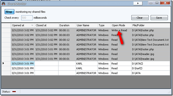 Övervaka vem som läser eller skriver till dina Windows-delade filer med ShareMonitor share3